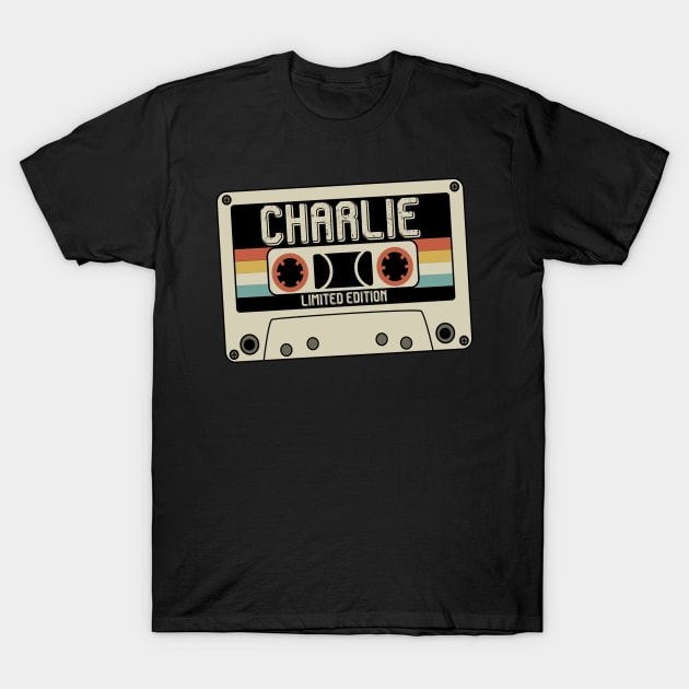 Charlie - Limited Edition - Vintage Style T-Shirt by Debbie Art